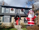 Fun and whimsical Christmas decorations and lighting in Mount pleasant area of Toronto