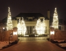 Front Entrance pizzazz for Christmas parties by LawnSavers