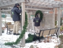 Let us do the hard work of Christmas decorating in the snow and cold