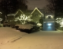 Toronto professionally decorated Christmas lights after fresh snowfall